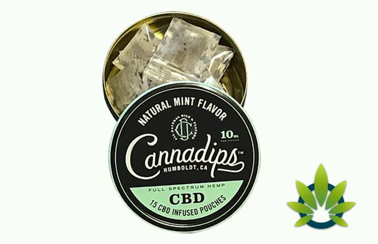 cannadips cbd infused pouches