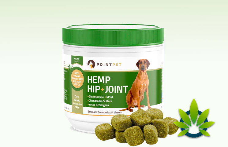 PointPet Hip + Joint Hemp Chews For Dogs